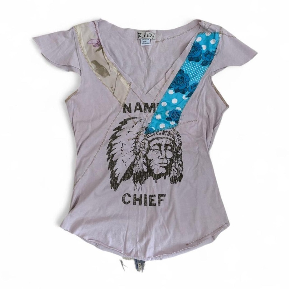 Y2K Vintage Riley Upcycled Baby Tee Shirt